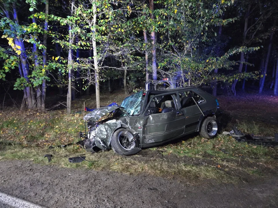 Wypadek na DW443 Tarce-Lubinia Mała