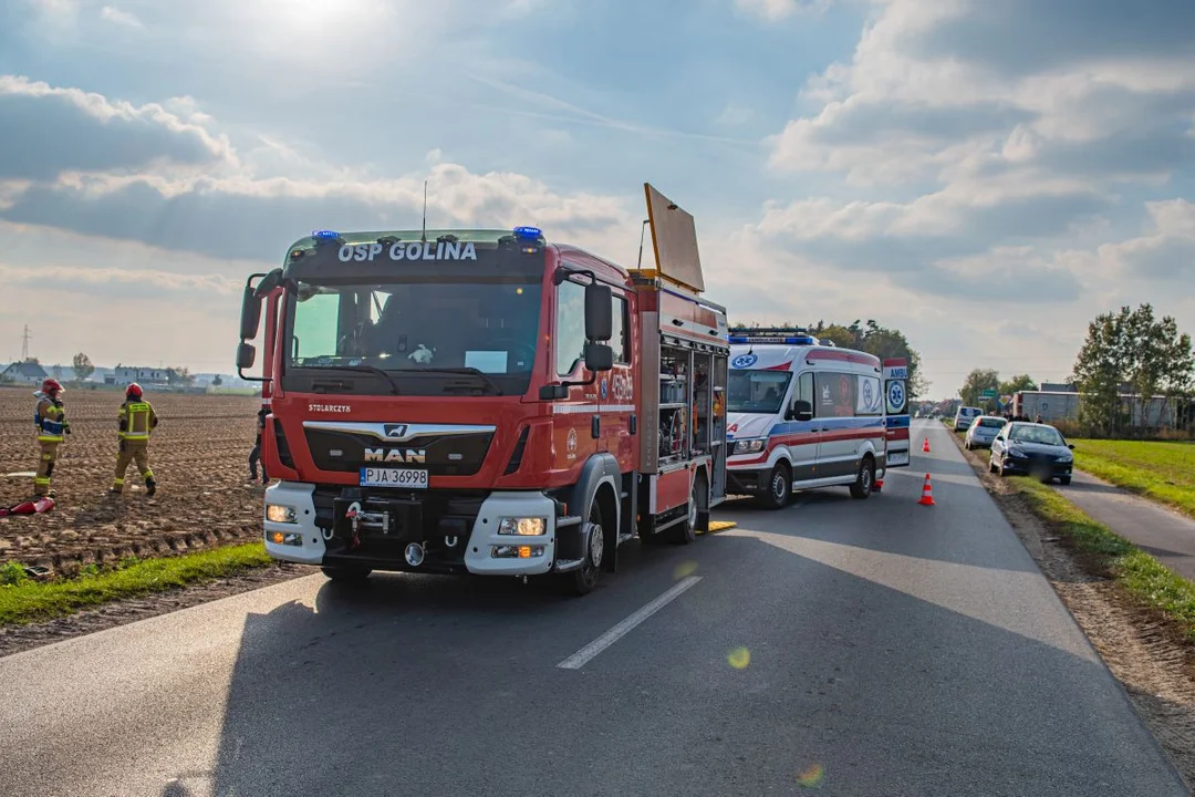 Wypadek na drodze z Goliny do Zakrzewa
