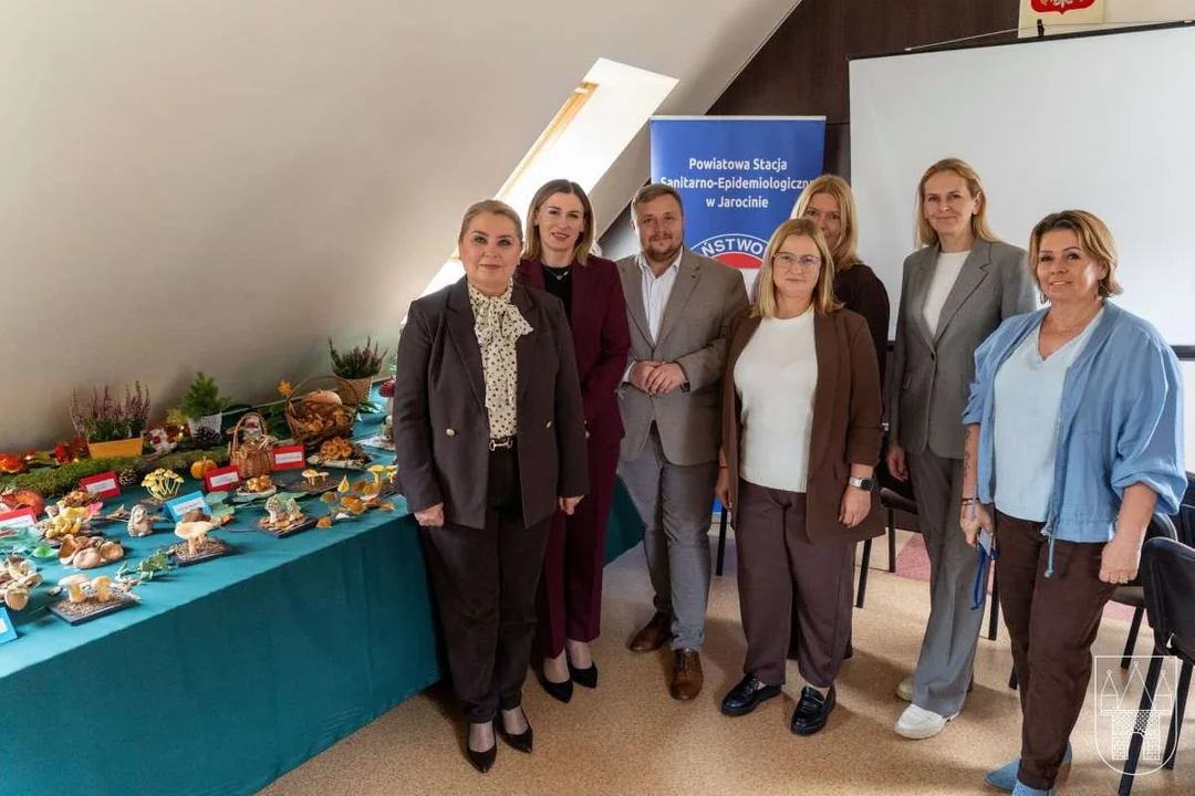 Wystawa grzybów w jarocińskim sanepidzie