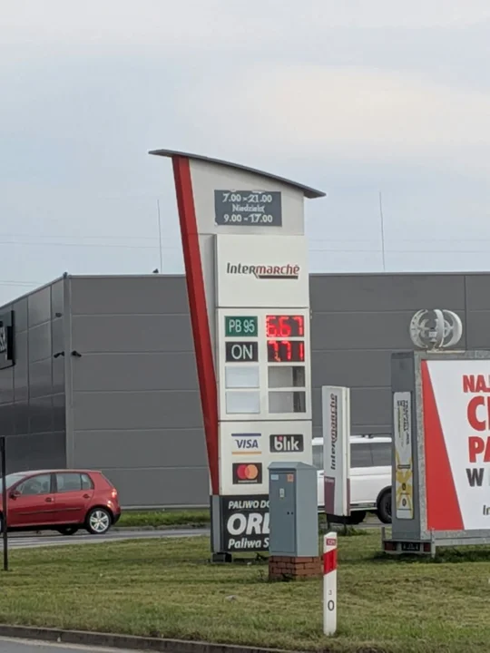 Ceny paliw na stacjach w Jarocinie
